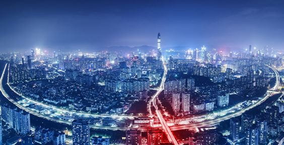 Shenzhen Nachtskyline