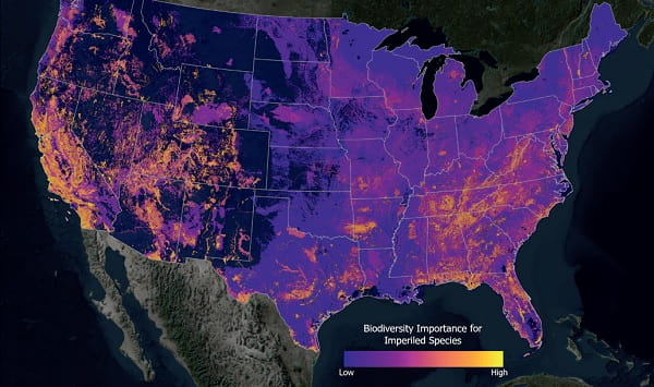 Biodiversity map